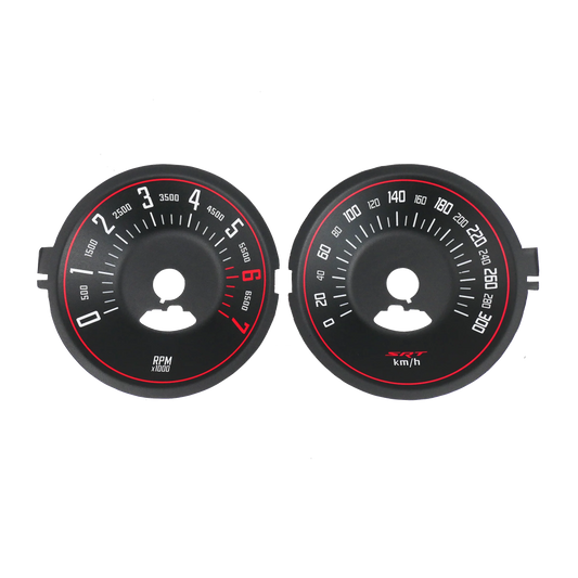 Dodge Challenger SRT 300 km/h - Speedometer Dials Gauges