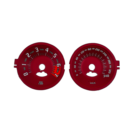 Dodge Challenger SRT RED - Speedometer Dials Gauges