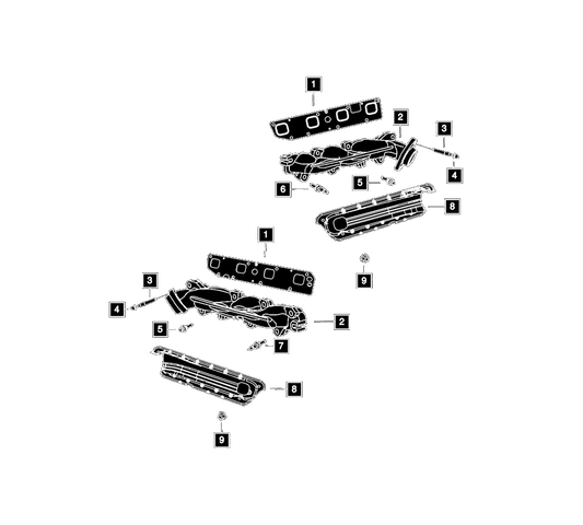 Mopar Exhaust Manifold Gasket Kit 5.7 2009+